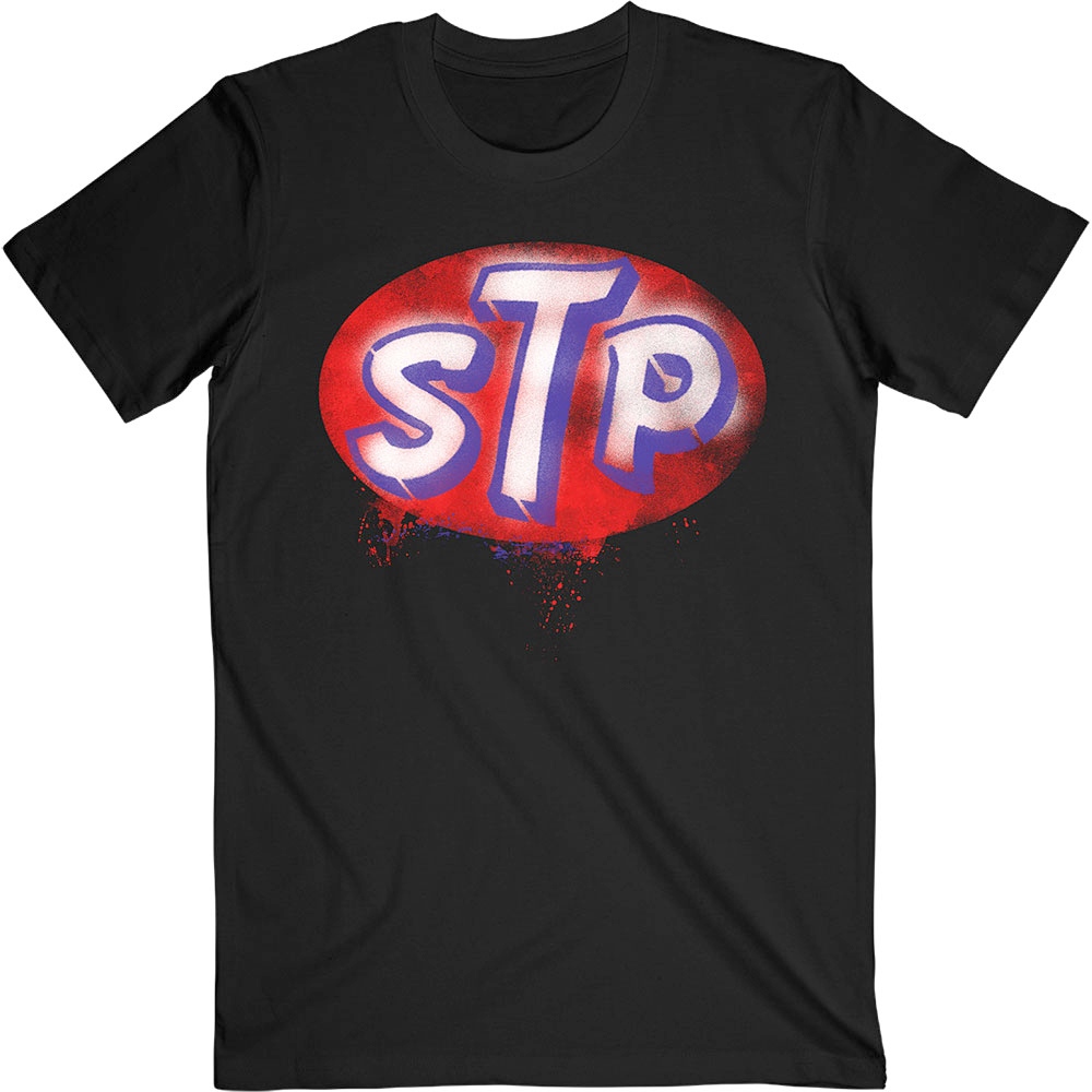 Stone Temple Pilots - Red Logo Heren Tshirt - Zwart